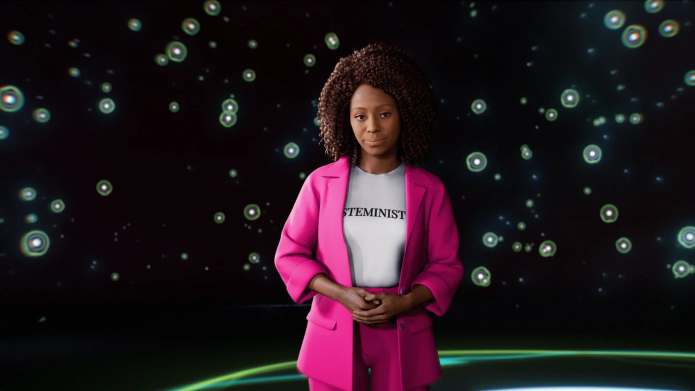 Our Metahuman character 'Extraordinary Grace' which we designed for SCIEX's brand campaign about DEI in STEM.