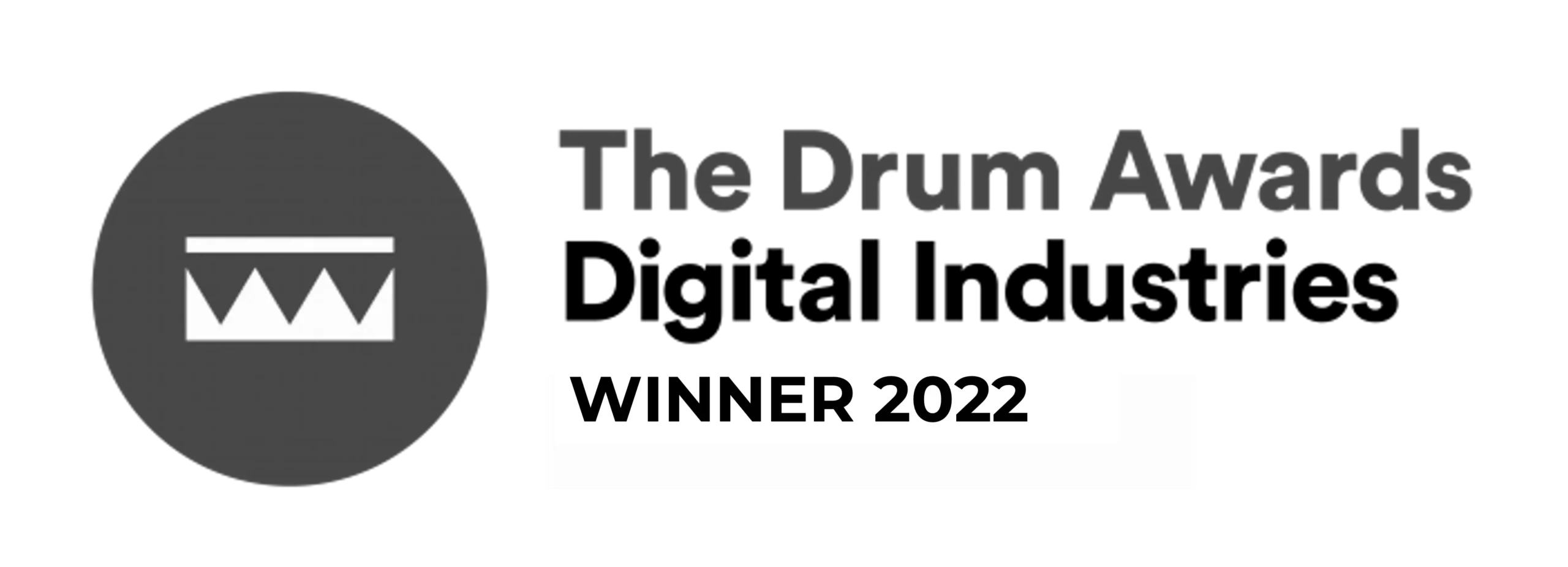 The Drum Awards for Digital Industries Winner 2022.